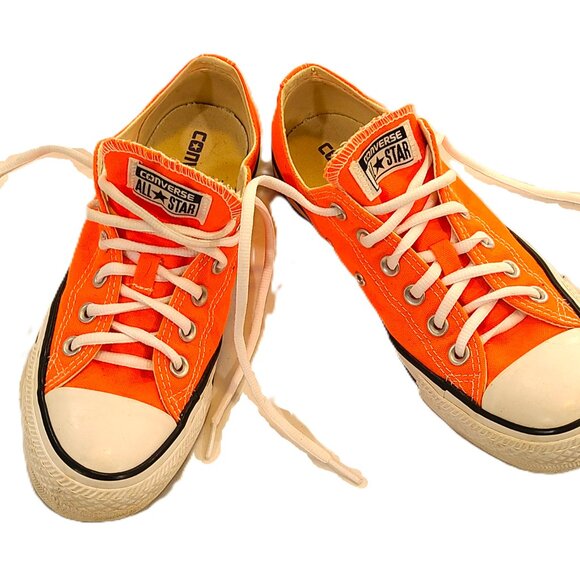 NWOB Converse All Star sz W8 M6 Orange Sneakers Athletic Shoes Chuck Taylors - Picture 6 of 11
